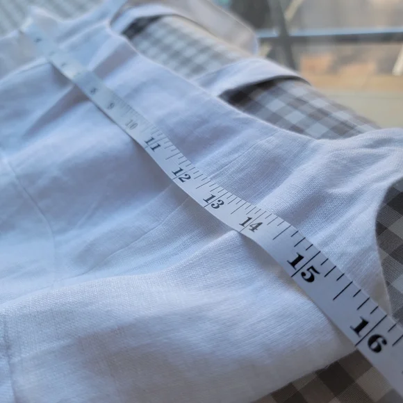 NWT Quince 100% European Linen Fit & Flare Midi Dress, White, S - Picture 8 of 12